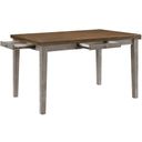 The appearance of Tigard Counter and Bar Height Tables In Brown and Gray designed by Homelegance in the transitional interior design. This brown and gray piece of furniture  was selected by 1StopBedrooms from Tigard Collection to add a touch of cosiness and style into your home. Sku: 5761GY-36. Table Top Shape: Rectangular. Material: Acacia.