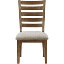 The appearance of Tigard Dining Side Chair Set of 2 In Cherry and Beige designed by Homelegance in the traditional interior design. This cherry piece of furniture  was selected by 1StopBedrooms from Tigard Collection to add a touch of cosiness and style into your home. Sku: 5761S. Material: Textured.