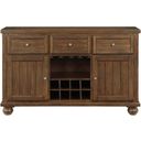 The appearance of Tigard Server In Cherry designed by Homelegance in the traditional interior design. This cherry piece of furniture  was selected by 1StopBedrooms from Tigard Collection to add a touch of cosiness and style into your home. Sku: 5761-40. Material: Acacia.