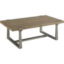 The appearance of Timber Forge Rectangular Coffee Table designed by Hammary in the transitional interior design. This light stain piece of furniture was selected by 1StopBedrooms from Timber Forge Collection to add a touch of cosiness and style into your home. Sku: 054-910. Material: Wood.