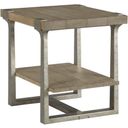 The appearance of Timber Forge Rectangular End Table designed by Hammary in the transitional interior design. This light stain piece of furniture was selected by 1StopBedrooms from Timber Forge Collection to add a touch of cosiness and style into your home. Sku: 054-915. Material: Wood.