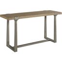 The appearance of Timber Forge Sofa Table 054-925 designed by Hammary in the transitional interior design. This light stain piece of furniture was selected by 1StopBedrooms from Timber Forge Collection to add a touch of cosiness and style into your home. Sku: 054-925. Material: Wood.
