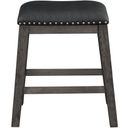 Timbre Gray Counter Height Stool Set of 2 In Black