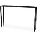 The appearance of Timothy Ebony Black Iron Console Table designed by Mercana in the industrial interior design. This black piece of furniture  was selected by 1StopBedrooms from Timothy Collection to add a touch of cosiness and style into your home. Sku: 69257. Material: Iron.