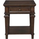 The appearance of Tobias Espresso Rectangular End Table designed by Homelegance in the transitional interior design. This brown piece of furniture  was selected by 1StopBedrooms from Tobias Collection to add a touch of cosiness and style into your home. Sku: 3681-04. Material: Wood.