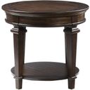 The appearance of Tobias Espresso Round End Table designed by Homelegance in the transitional interior design. This brown piece of furniture  was selected by 1StopBedrooms from Tobias Collection to add a touch of cosiness and style into your home. Sku: 3681-04RD. Material: Wood.