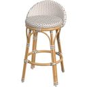 The appearance of Tobias Outdoor Rattan and Metal Low Back Counter Stool In Beige and White designed by Butler Specialty Company in the traditional interior design. This beige/white piece of furniture  was selected by 1StopBedrooms from Tobias Collection to add a touch of cosiness and style into your home. Sku: 5649433. Material: Metal.