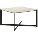 Tobin Square Marble Top Coffee Table White and Black