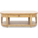 The appearance of Today's Traditions 1 Drawer Oval Cocktail Table In Natural Hickory designed by Legacy Classic in the transitional interior design. This natural hickory piece of furniture was selected by 1StopBedrooms from Today's Traditions Collection to add a touch of cosiness and style into your home. Sku: TY656-818. Material: Hardwood.