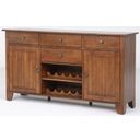 The appearance of Toluca 66" Rustic Amber Server designed by A-America in the transitional interior design. This brown piece of furniture was selected by 1StopBedrooms from Toluca Collection to add a touch of cosiness and style into your home. Sku: TOLRA9010. Material: Rubberwood.