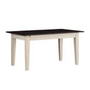 The appearance of Toluca Chalk And Cocoa Bean 132" Extendable Rectangular Leg Dining Table designed by A-America in the transitional interior design. This brown piece of furniture was selected by 1StopBedrooms from Toluca Collection to add a touch of cosiness and style into your home. Sku: TOLCH617L. Table Top Shape: Rectangular. Material: Rubberwood. Size: 132" x 38".