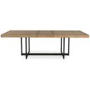 The appearance of Tomtyn Dining Extension Table In Light Brown designed by Signature Design by Ashley in the transitional interior design. This light brown piece of furniture was selected by 1StopBedrooms from Tomtyn Collection to add a touch of cosiness and style into your home. Sku: D622-35. Material: Wood. Table Top Shape: Rectangular. Size: 40" x 98".