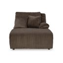 The appearance of Top Tier Right-Arm Facing Press Back Chaise In Chocolate designed by Signature Design by Ashley in the modern / contemporary interior design. This chocolate piece of furniture was selected by 1StopBedrooms from Top Tier Collection to add a touch of cosiness and style into your home. Sku: 9270507. Material: Fabric.