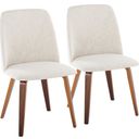 Toriano Dining Chair Set of 2 In Walnut