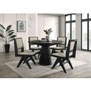Tottenham 48 Inch Round Dining Table In Black