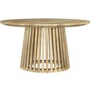 The appearance of Touhy Round Solid Wood Cocktail Coffee Table In Natural Mango designed by Coaster in the rustic / southwestern interior design. This natural mango piece of furniture  was selected by 1StopBedrooms from Touhy Collection to add a touch of cosiness and style into your home. Sku: 710608B1;710608B2. Material: Mango.