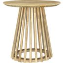 The appearance of Touhy Round Solid Wood End Side Table In Natural Mango designed by Coaster in the rustic / southwestern interior design. This natural mango piece of furniture  was selected by 1StopBedrooms from Touhy Collection to add a touch of cosiness and style into your home. Sku: 710607B1;710607B2. Material: Mango.
