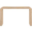 Toulon Oak Veneer Console Table In Natural and Natural