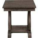 The appearance of Toulon Unique Rustic End Table designed by Homelegance in the transitional interior design. This brown piece of furniture  was selected by 1StopBedrooms from Toulon Collection to add a touch of cosiness and style into your home. Sku: 5438-04. Material: Wood.