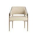Tova Dining Armchair In Dillon Cream and Bravo Ash