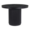Tower Dining Table In Black Marble