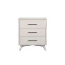 The appearance of Tranquility Small Chest In White designed by Alpine in the modern / contemporary interior design. This white piece of furniture was selected by 1StopBedrooms from Tranquility Collection to add a touch of cosiness and style into your home. Sku: 1867-04. Material: Mahogany.