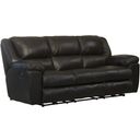 The appearance of Transformer II Chocolate Leather Ultimate Power Reclining Sofa designed by Catnapper in the transitional interior design. This brown piece of furniture was selected by 1StopBedrooms from Transformer Ii Collection to add a touch of cosiness and style into your home. Sku: 649145128429308429. Material: Leather.