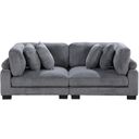 The appearance of Traverse Loveseat In Gray designed by Homelegance in the modern / contemporary interior design. This gray piece of furniture was selected by 1StopBedrooms from Traverse Collection to add a touch of cosiness and style into your home. Sku: 8555GY-CR;8555GY-CR. Material: Corduroy.