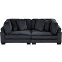 The appearance of Traverse Loveseat In Black designed by Homelegance in the modern / contemporary interior design. This black piece of furniture was selected by 1StopBedrooms from Traverse Collection to add a touch of cosiness and style into your home. Sku: 8555BK-CR;8555BK-CR. Material: Corduroy.