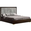 The appearance of Travertine Queen Bed In Dark Oak And Gray designed by J&M in the modern / contemporary interior design. This grey and oak piece of furniture was selected by 1StopBedrooms from Travertine Collection to add a touch of cosiness and style into your home. Sku: 18772-Q. Bed Type: Platform Bed. Bed Size: Queen. Material: MDF.