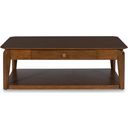 The appearance of Trenmour Coffee Table In Medium Brown designed by Signature Design by Ashley in the transitional interior design. This medium brown piece of furniture was selected by 1StopBedrooms from Trenmour Collection to add a touch of cosiness and style into your home. Sku: T596-1. Material: Wood.