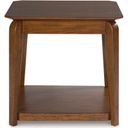 The appearance of Trenmour End Table In Medium Brown designed by Signature Design by Ashley in the transitional interior design. This medium brown piece of furniture was selected by 1StopBedrooms from Trenmour Collection to add a touch of cosiness and style into your home. Sku: T596-2. Material: Wood.
