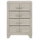 The appearance of Trenton 4-Drawer Bedroom Chest of Drawers In Rustic Cream designed by Coaster in the modern / contemporary interior design. This rustic cream piece of furniture was selected by 1StopBedrooms from Trenton Collection to add a touch of cosiness and style into your home. Sku: 225065. Material: Particle Board.