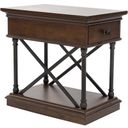The appearance of Tribeca Drawer Chair Side Table designed by Liberty in the transitional interior design. This brown piece of furniture  was selected by 1StopBedrooms from Tribeca Collection to add a touch of cosiness and style into your home. Sku: 315-OT1021. Material: Poplar.