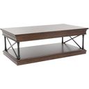 The appearance of Tribeca Rectangular Cocktail Table designed by Liberty in the transitional interior design. This brown piece of furniture  was selected by 1StopBedrooms from Tribeca Collection to add a touch of cosiness and style into your home. Sku: 315-OT1010. Material: Poplar.