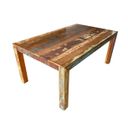 Trinidad 72 Inch Dining Table In Brown and Multi