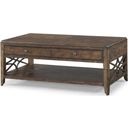 The appearance of Trisha Yearwood Home Georgia Rain Cocktail Table with Casters In Coffee designed by Legacy Classic in the traditional interior design. This coffee piece of furniture was selected by 1StopBedrooms from Trisha Yearwood Home Collection to add a touch of cosiness and style into your home. Sku: TY920-819. Material: Acacia.