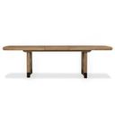 The appearance of Tristan Extendable Trestle Dining Table In Swiss Coffee designed by Magnussen in the modern / contemporary interior design. This swiss coffee piece of furniture was selected by 1StopBedrooms from Tristan Collection to add a touch of cosiness and style into your home. Sku: D5878-21. Table Top Shape: Rectangular. Size: 84" x 40". Material: Oak Veneer.