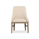 The appearance of Tristan Upholstered Arm Chair Set of 2 In Swiss Coffee designed by Magnussen in the modern / contemporary interior design. This swiss coffee piece of furniture was selected by 1StopBedrooms from Tristan Collection to add a touch of cosiness and style into your home. Sku: D5878-73. Material: Oak Veneer.