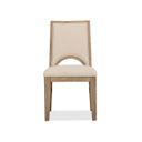 The appearance of Tristan Upholstered Side Chair Set of 2 In Swiss Coffee designed by Magnussen in the modern / contemporary interior design. This swiss coffee piece of furniture was selected by 1StopBedrooms from Tristan Collection to add a touch of cosiness and style into your home. Sku: D5878-64. Material: Oak Veneer.