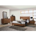 Tromso Queen Bed In Walnut