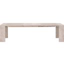 The appearance of Traditions Tropea Extension Dining Table In Natural Gray Acacia designed by Essentials For Living in the transitional interior design. This natural gray acacia piece of furniture  was selected by 1StopBedrooms from Traditions Collection to add a touch of cosiness and style into your home. Sku: 6116.NG. Table Top Shape: Rectangular. Size: 42" x 82". Material: Acacia.