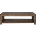 The appearance of Troy Coffee Table In Suede Brown designed by Classic Home in the modern / contemporary interior design. This suede brown piece of furniture  was selected by 1StopBedrooms from Troy Collection to add a touch of cosiness and style into your home. Sku: 51031326. Material: Oak Wood.