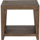The appearance of Troy End Table Suede In Brown designed by Classic Home in the modern / contemporary interior design. This brown piece of furniture  was selected by 1StopBedrooms from Troy Collection to add a touch of cosiness and style into your home. Sku: 51031328. Material: Oak Wood.