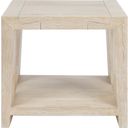 The appearance of Troy End Table In White designed by Classic Home in the modern / contemporary interior design. This white piece of furniture  was selected by 1StopBedrooms from Troy Collection to add a touch of cosiness and style into your home. Sku: 51031530. Material: Cracked Oak.