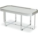The appearance of Truly Gallery Tray Coffee Table In Polished Nickel designed by Century Furniture in the modern / contemporary interior design. This polished nickel piece of furniture  was selected by 1StopBedrooms from Thomas O'Brien Collection to add a touch of cosiness and style into your home. Sku: AEA-616. Material: Metal.