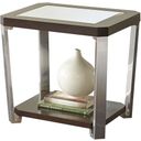 The appearance of Truman End Table designed by Steve Silver in the modern / contemporary interior design. This espresso piece of furniture  was selected by 1StopBedrooms from Truman Collection to add a touch of cosiness and style into your home. Sku: TR300E. Material: Wood.