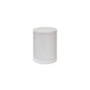 Tulane 18 Inch Round Side Table In White