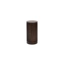Tulane 24 Inch Height Round Side Table In Brown