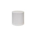 Tulane 24 Inch Round Side Table In White